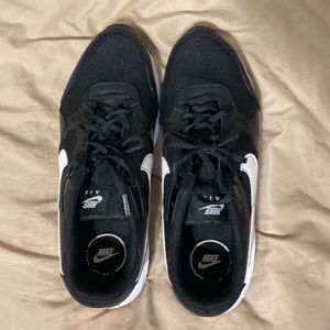 Used twice black nike airs